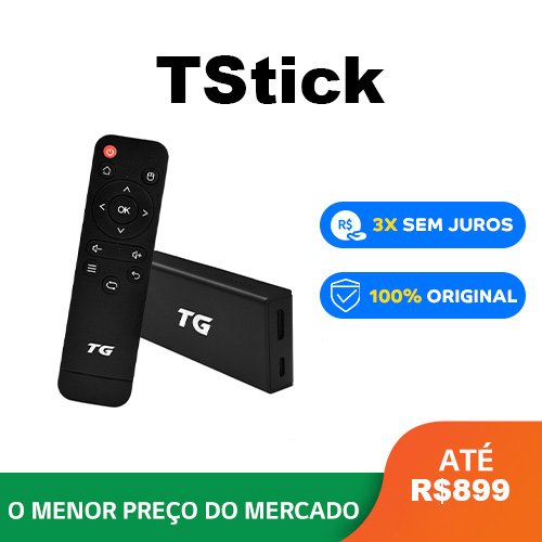 Dispositivo TG Stick e controle remoto